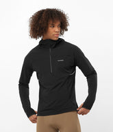SENSE AERO HYBRID HALF ZIP HOOD